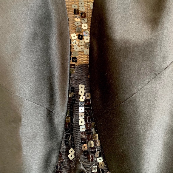 Dina Bar-El Black 100% Silk Gown/Cocktail Dress - Picture 3 of 8